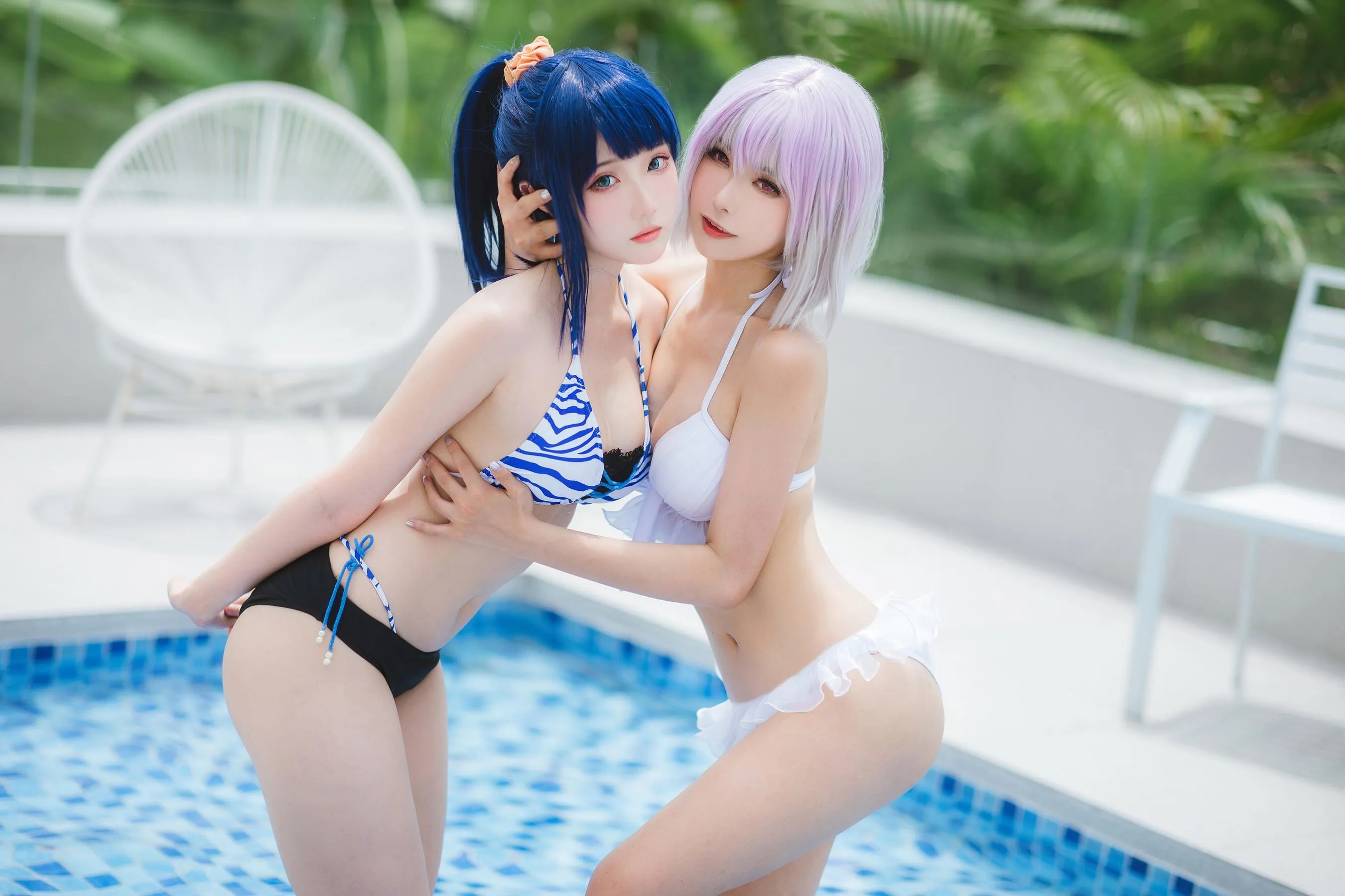 Momoko葵葵 – NO.35 瓜希酱 SSSS.GRIDMAN 宝多六花新条茜 泳装 [55P]插图8